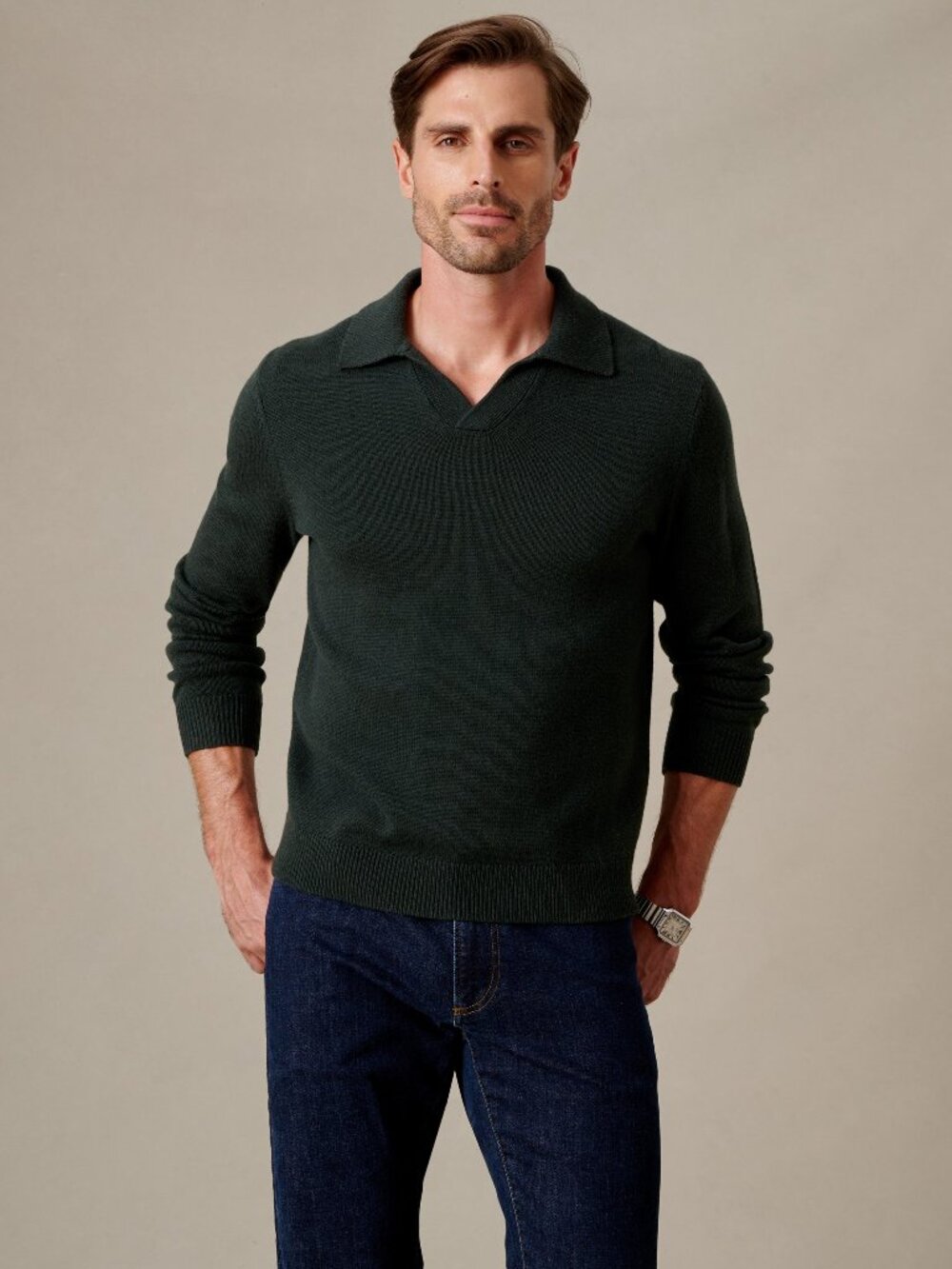 J McLaughlin Philip Sweater - Dark Forest NEW